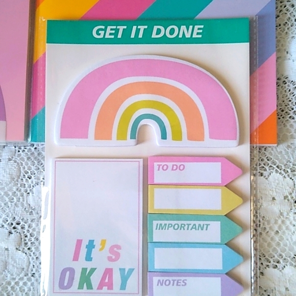 🌈6 Piece Rainbow/ Unicorn Stationary/ Journal Set 🦄 - Picture 2 of 11